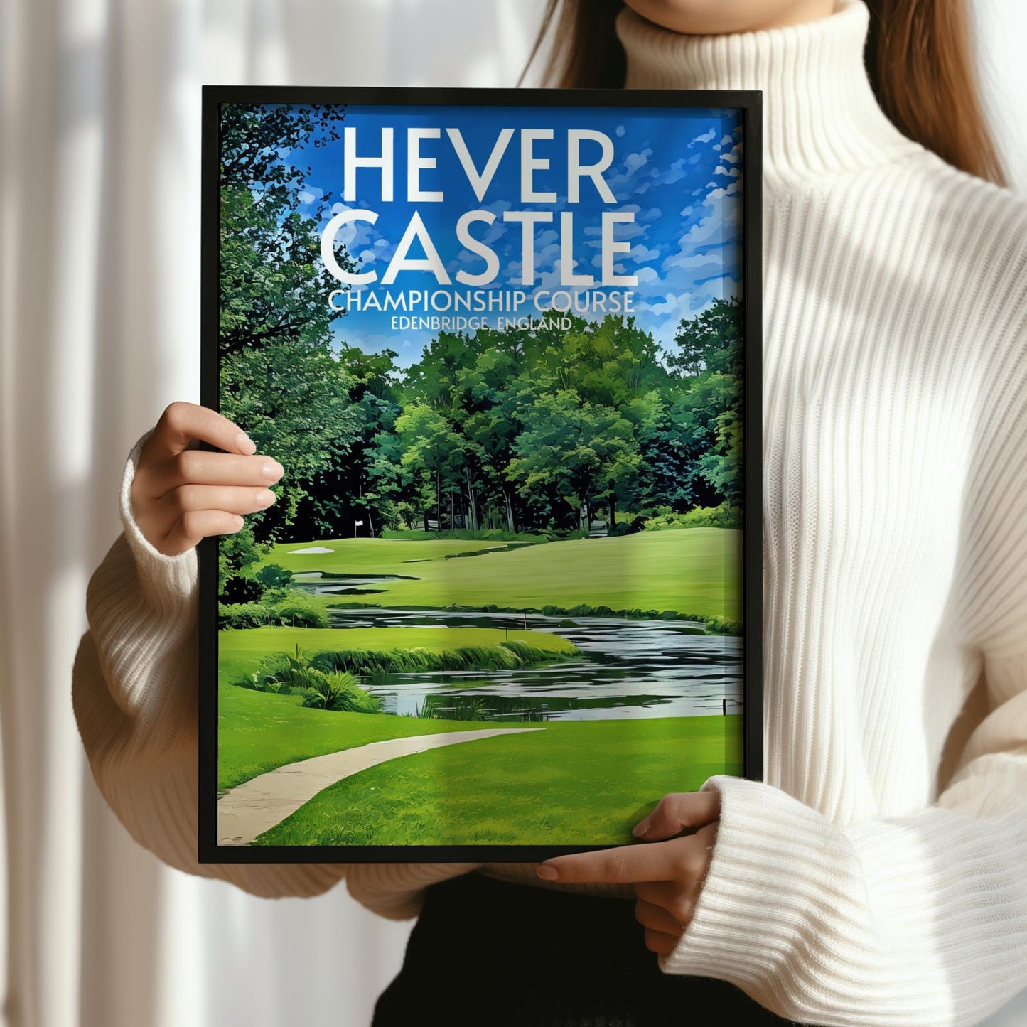Hever Castle Golf Course Poster Print Wall Art