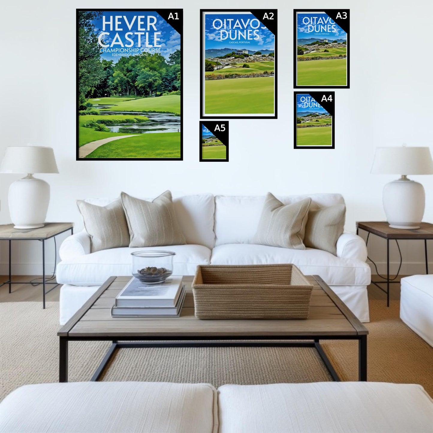 Hever Castle Golf Course Poster Print Wall Art