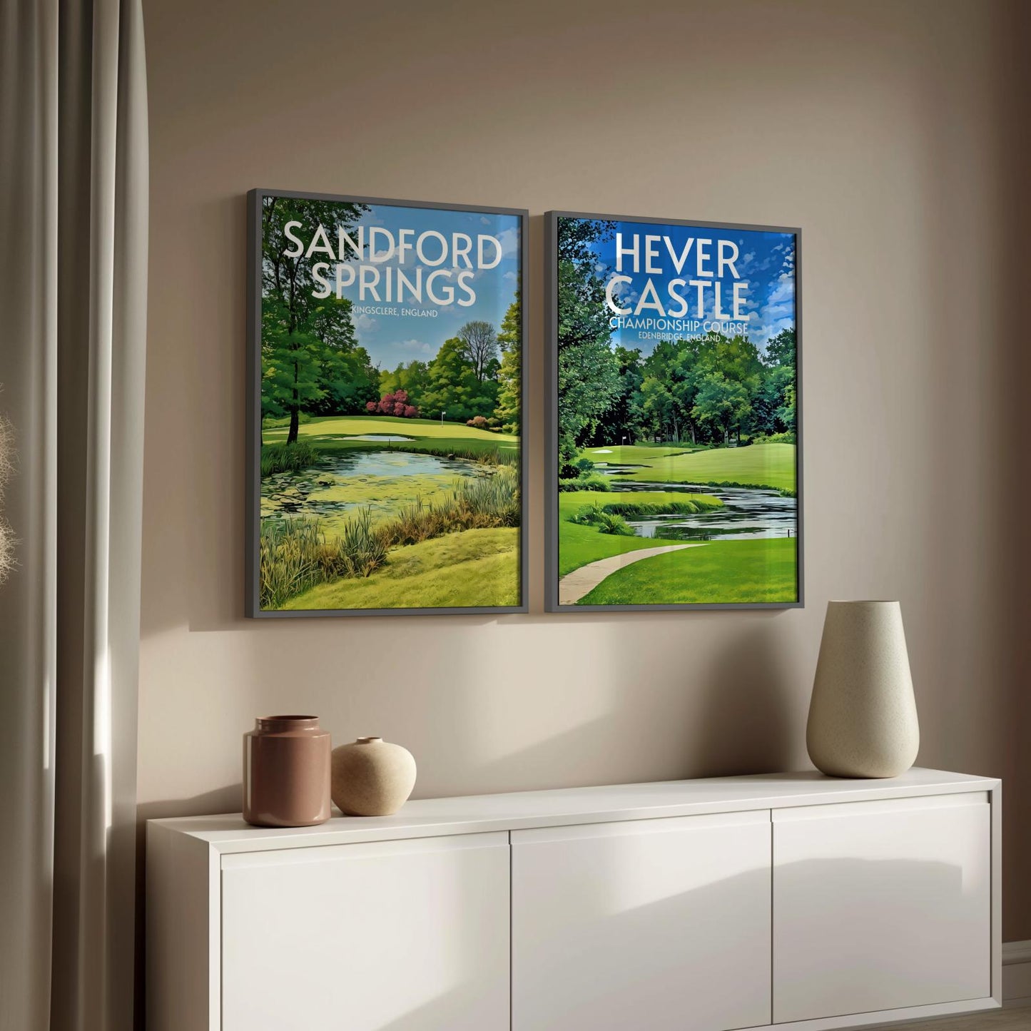 Hever Castle Golf Course Poster Print Wall Art