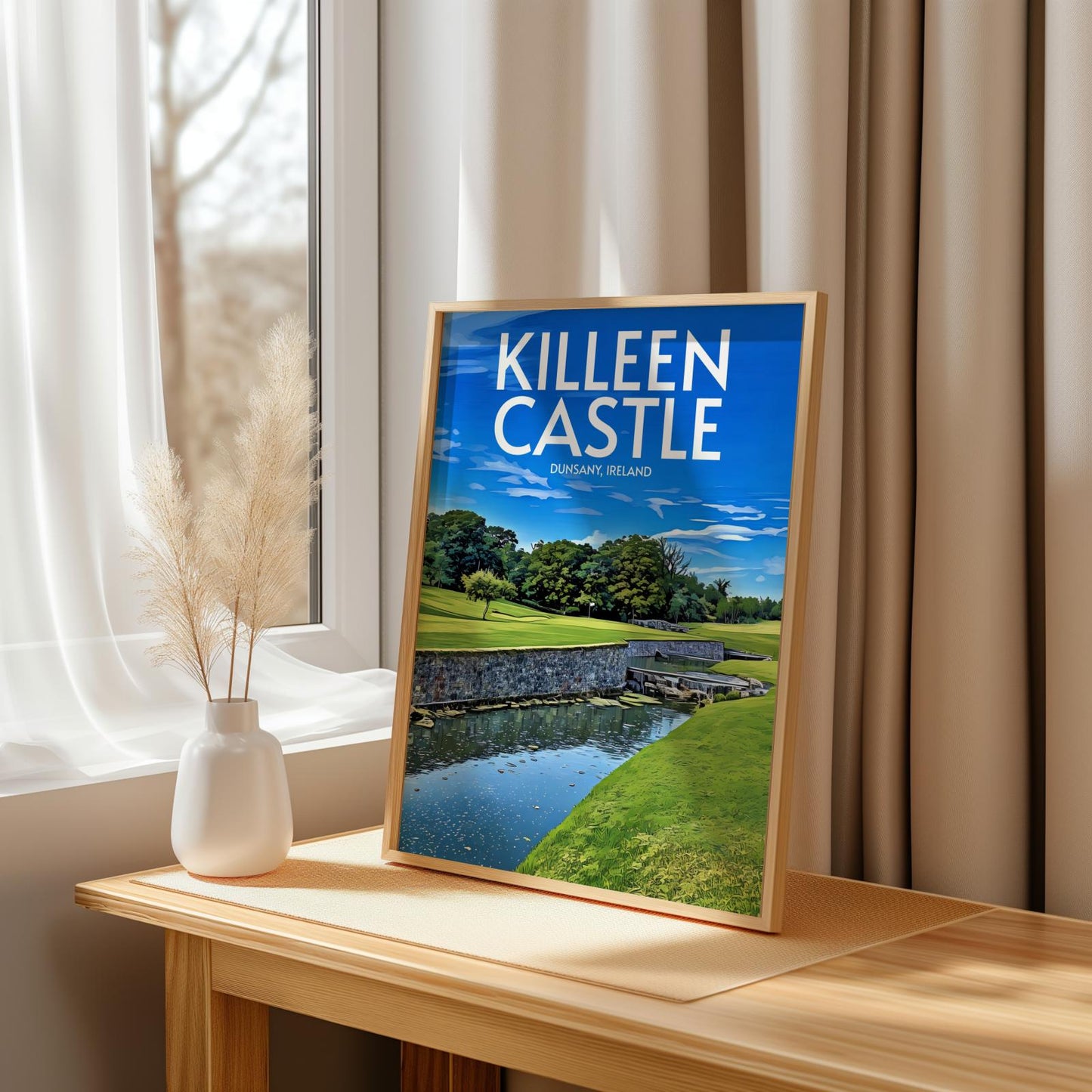 Kileen Castle Golf Course Poster Print Wall Art