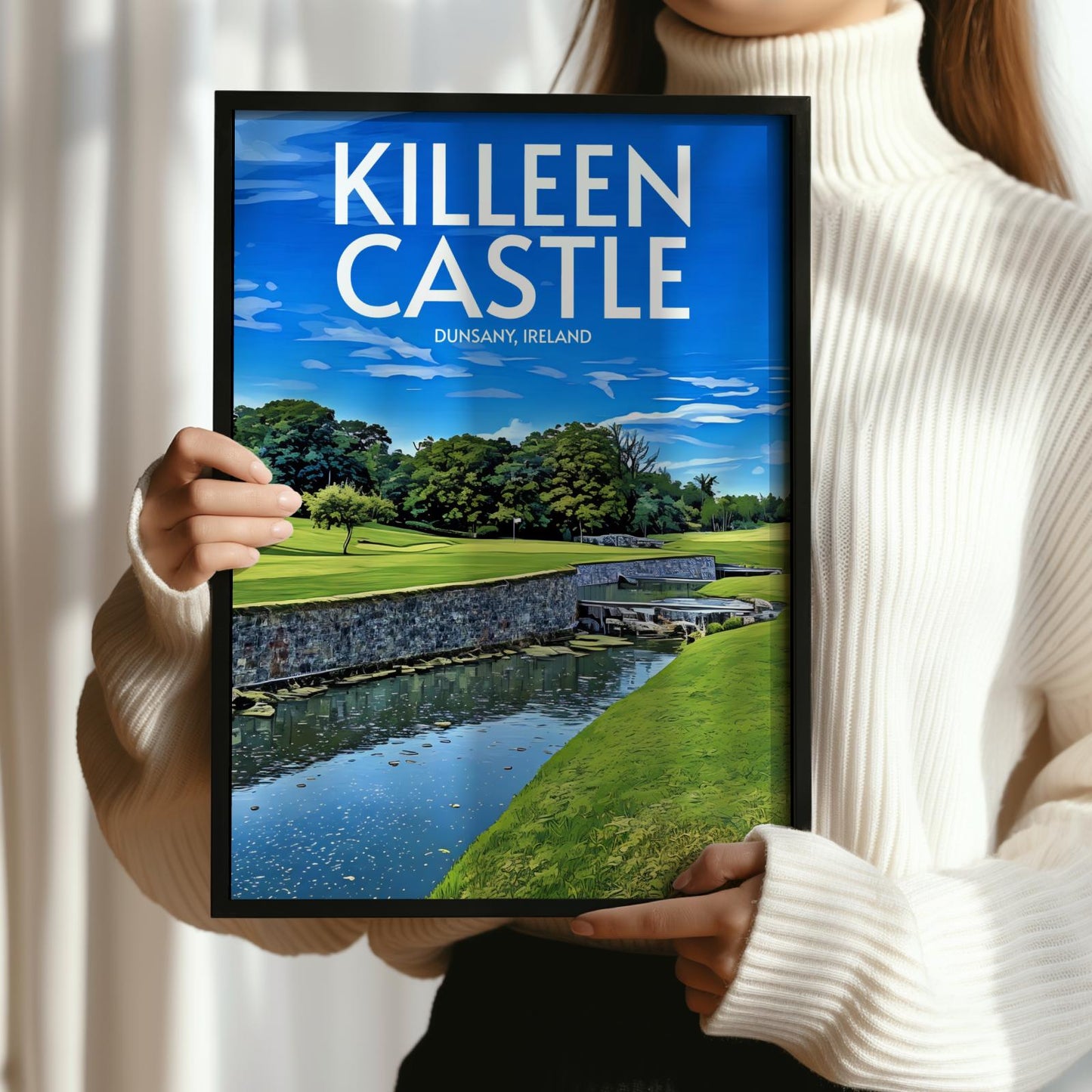 Kileen Castle Golf Course Poster Print Wall Art