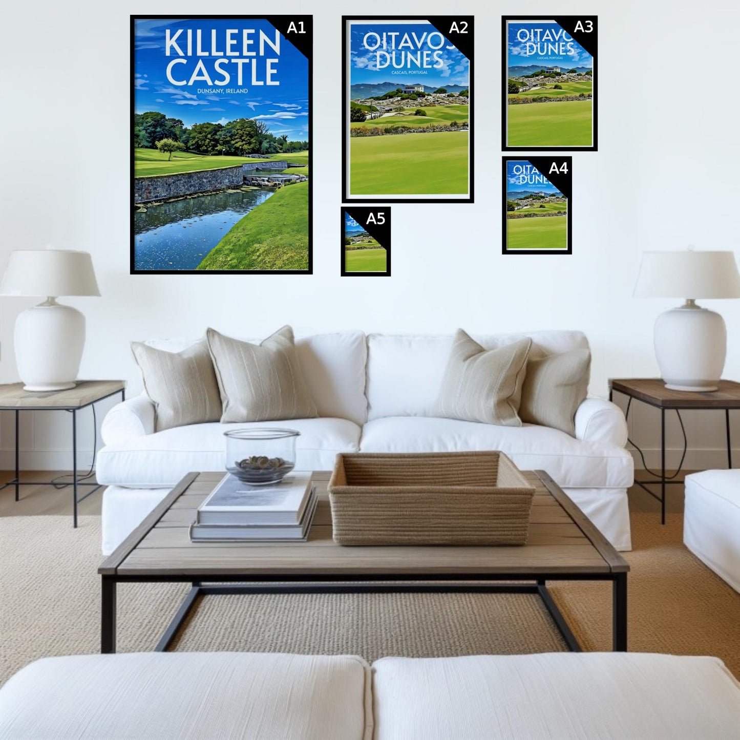 Kileen Castle Golf Course Poster Print Wall Art