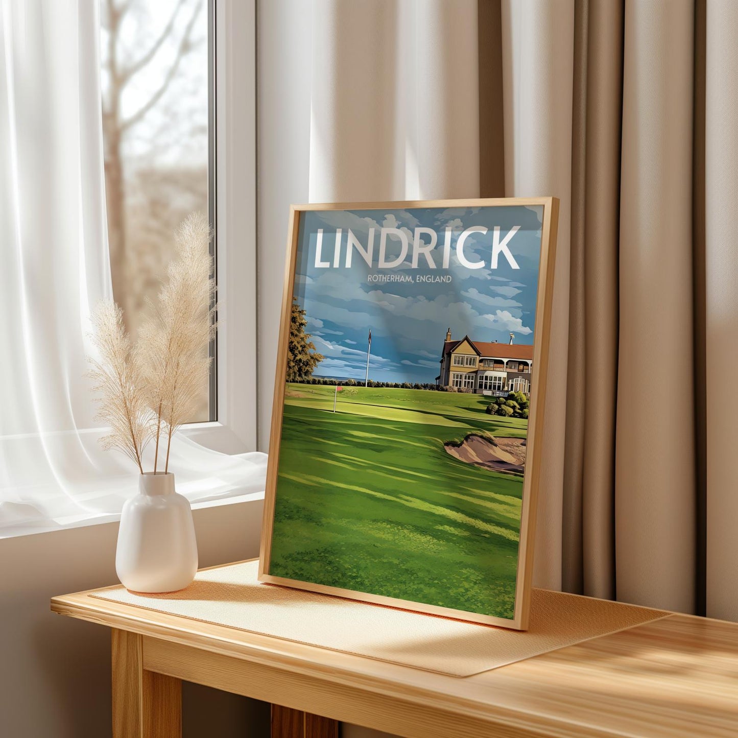 Lindrick Golf Course Poster Print Wall Art