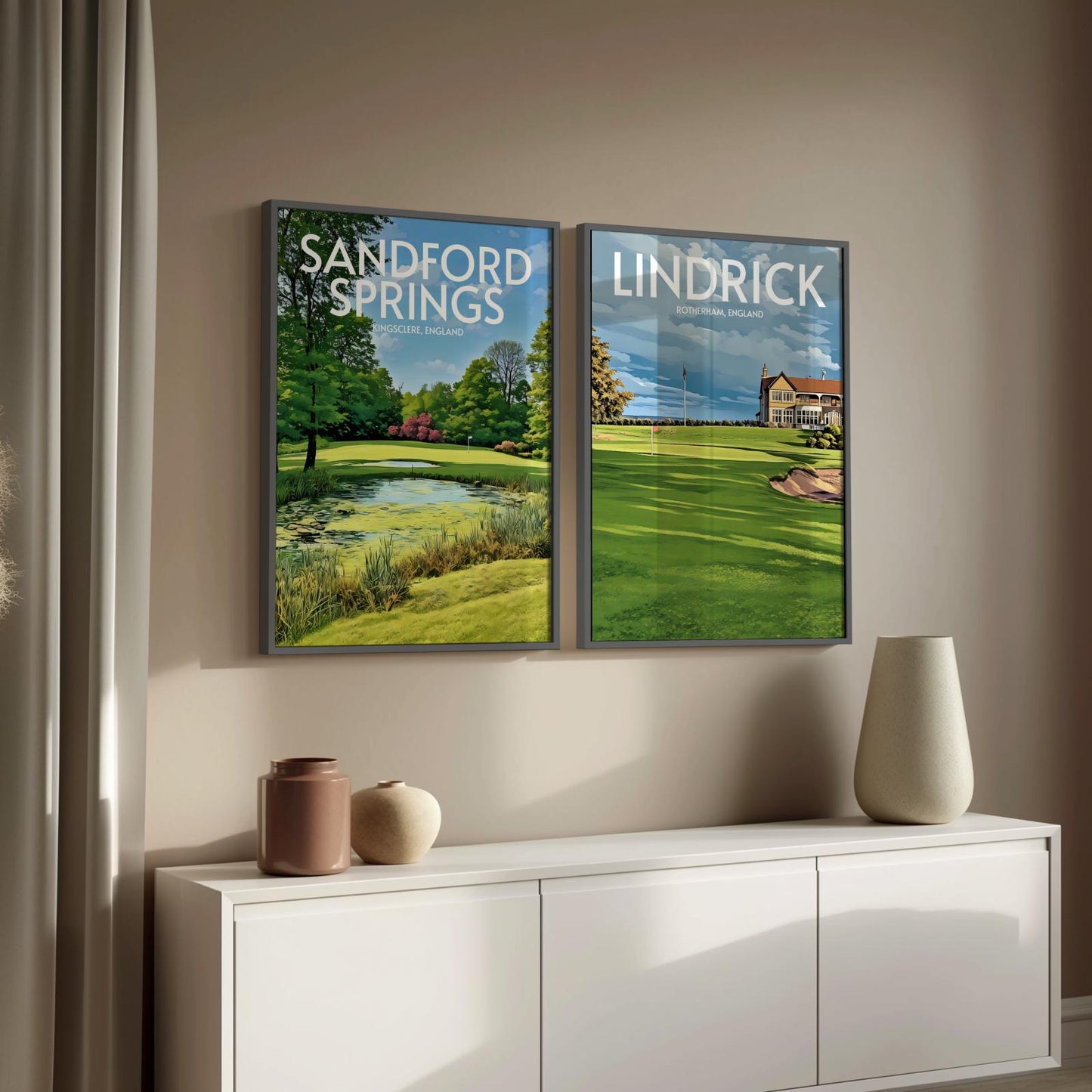 Lindrick Golf Course Poster Print Wall Art