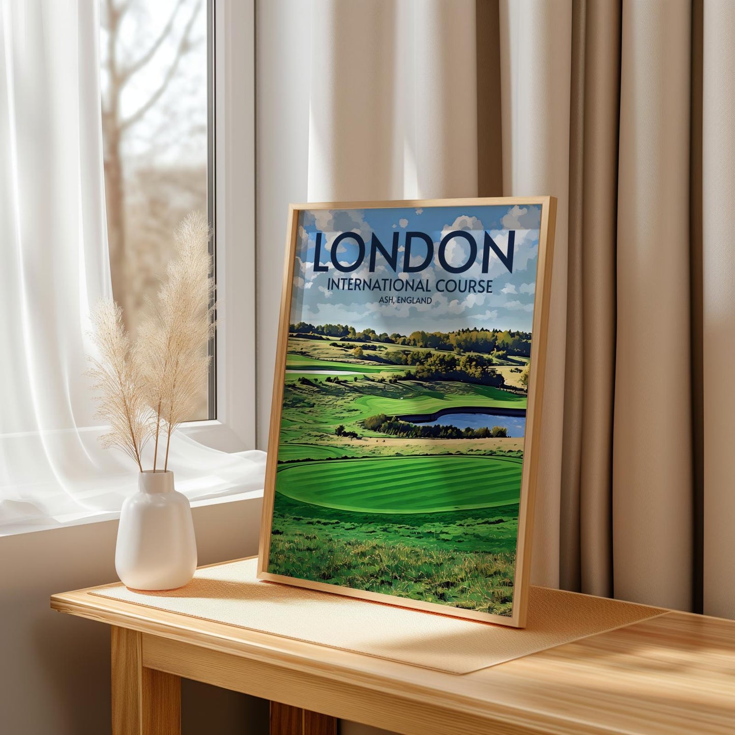 London Club International Golf Course Poster Print Wall Art