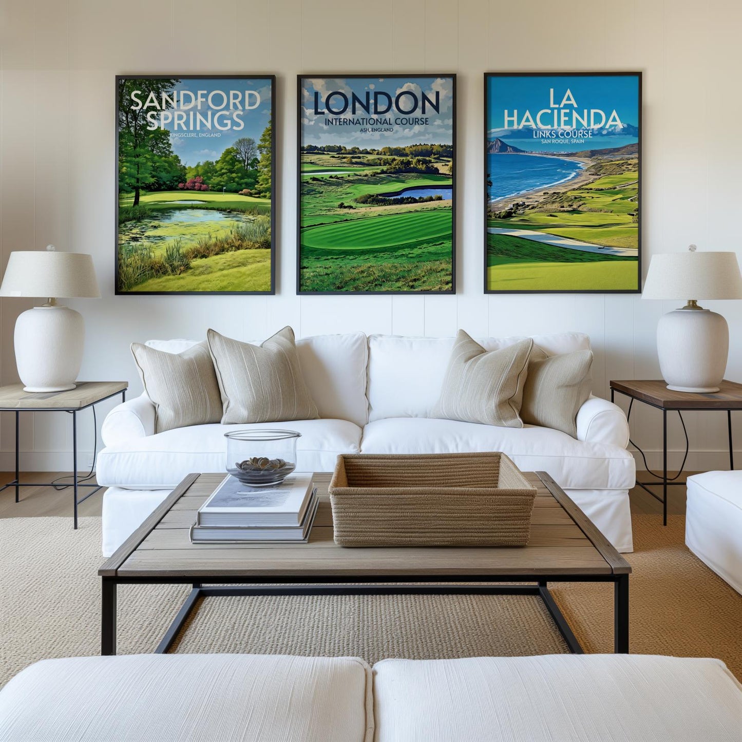 London Club International Golf Course Poster Print Wall Art