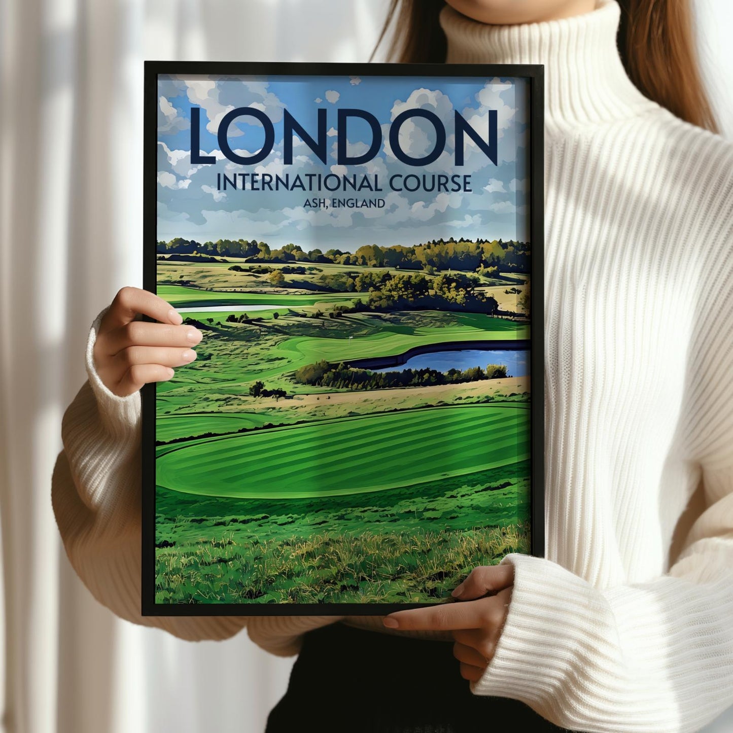 London Club International Golf Course Poster Print Wall Art