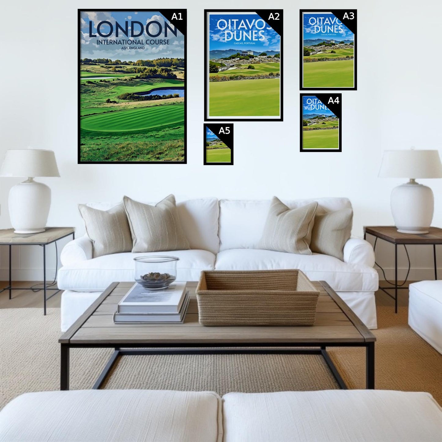 London Club International Golf Course Poster Print Wall Art