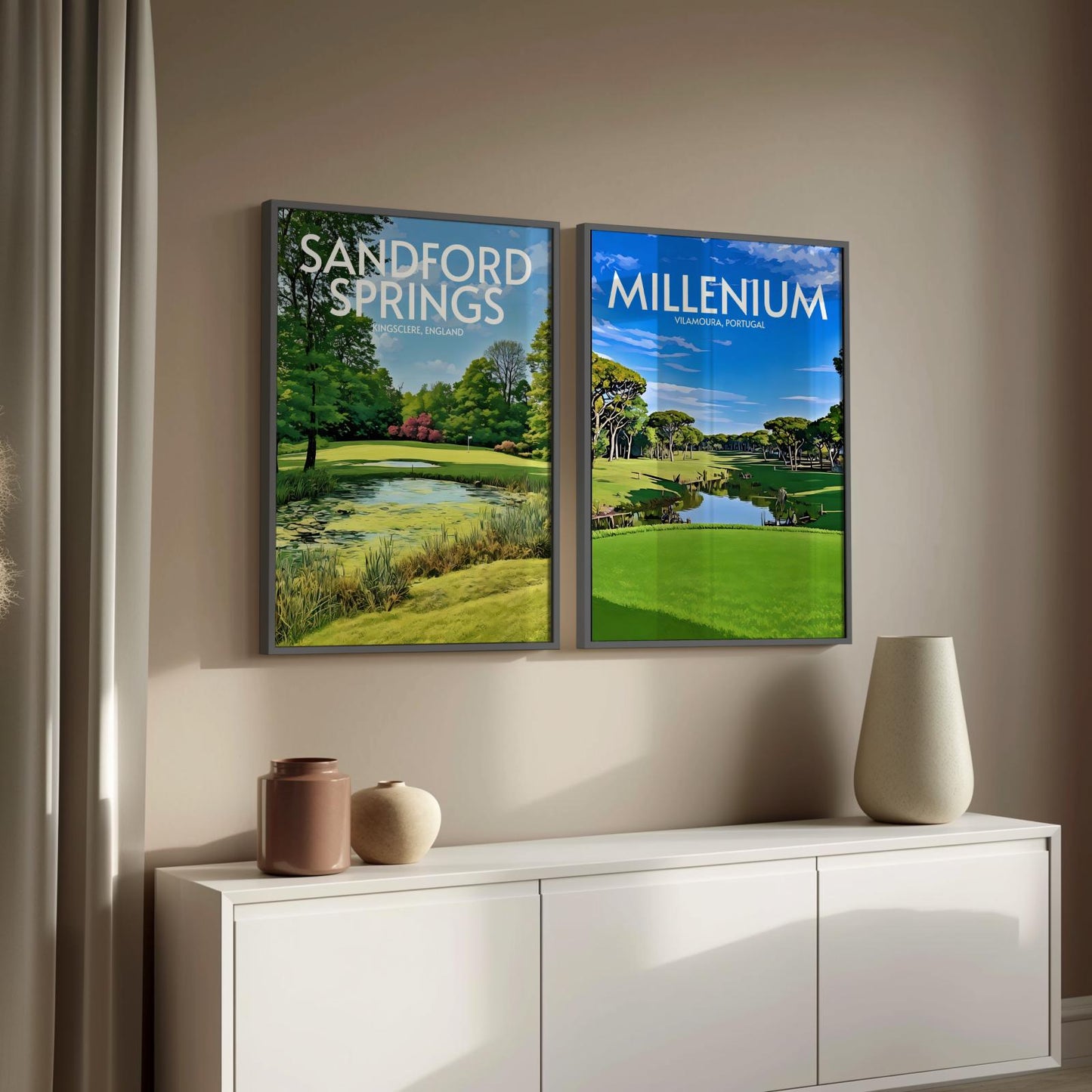 Millenium Golf Course Poster Print Wall Art