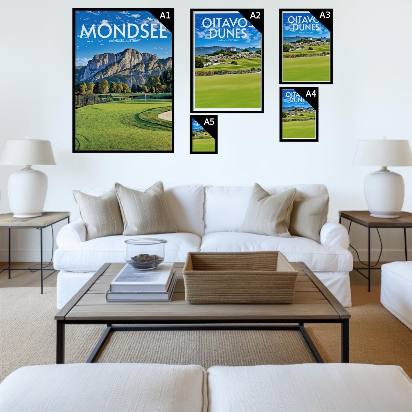 Mondsee Golf Course Poster Print Wall Art