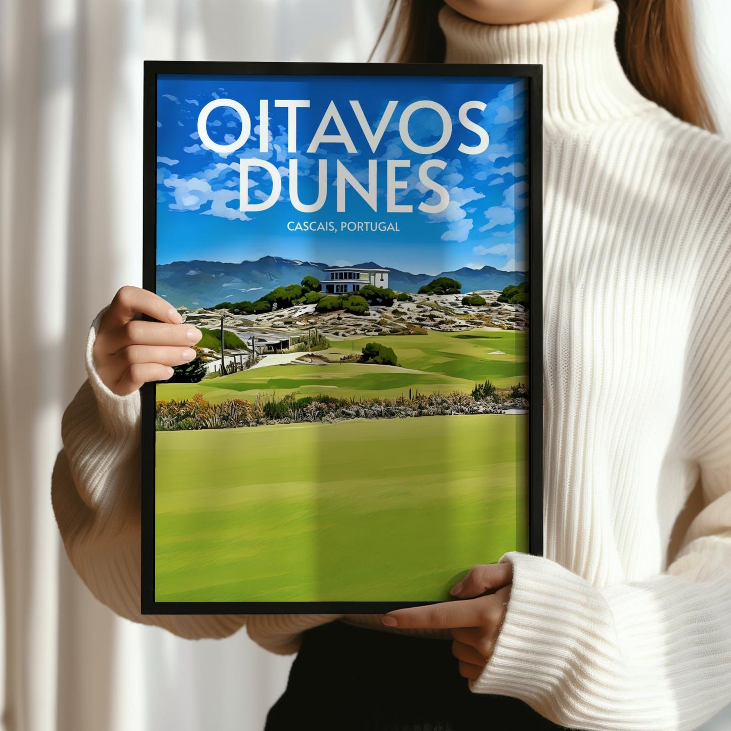 Oitavos Dunes Golf Course Poster Print Wall Art