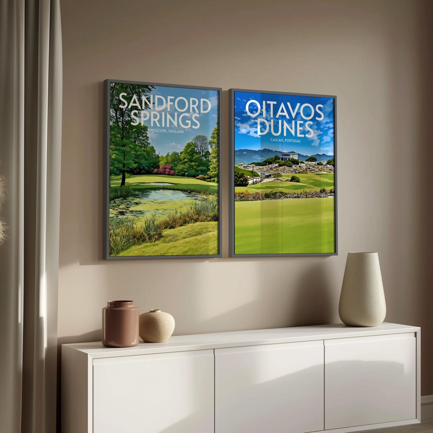 Oitavos Dunes Golf Course Poster Print Wall Art