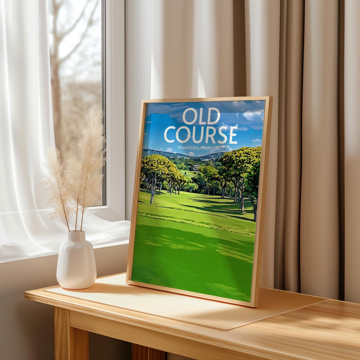 Old Course Vilamoura Golf Course Poster Print Wall Art