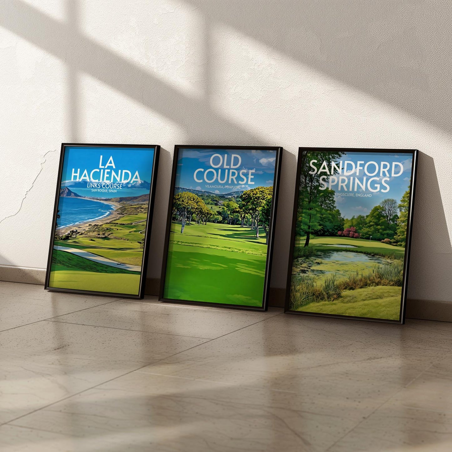 Old Course Vilamoura Golf Course Poster Print Wall Art