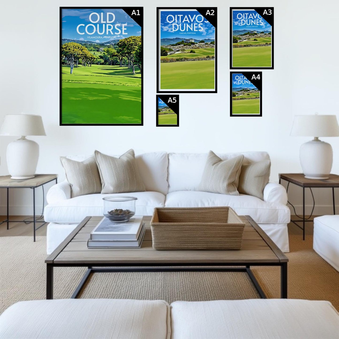 Old Course Vilamoura Golf Course Poster Print Wall Art