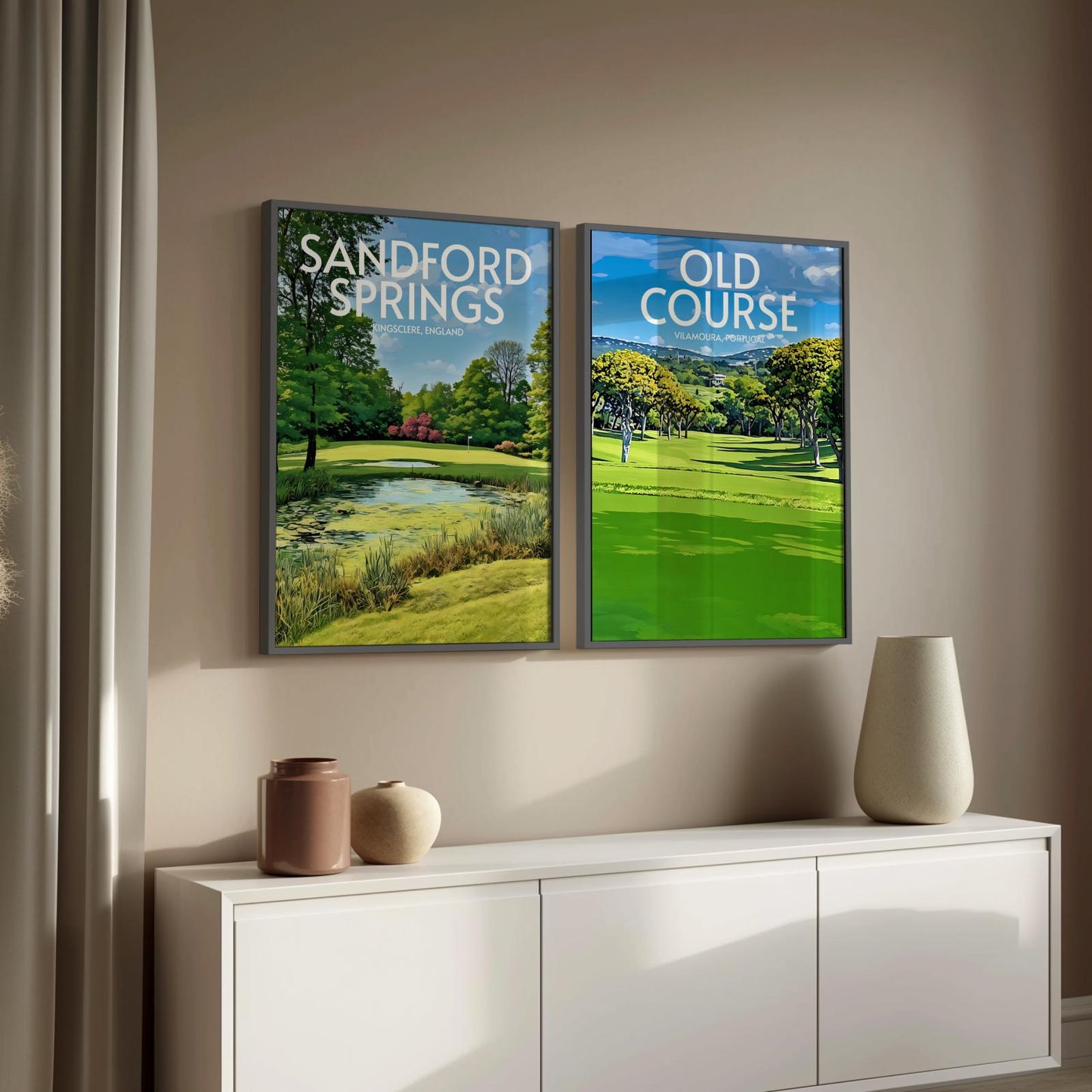 Old Course Vilamoura Golf Course Poster Print Wall Art