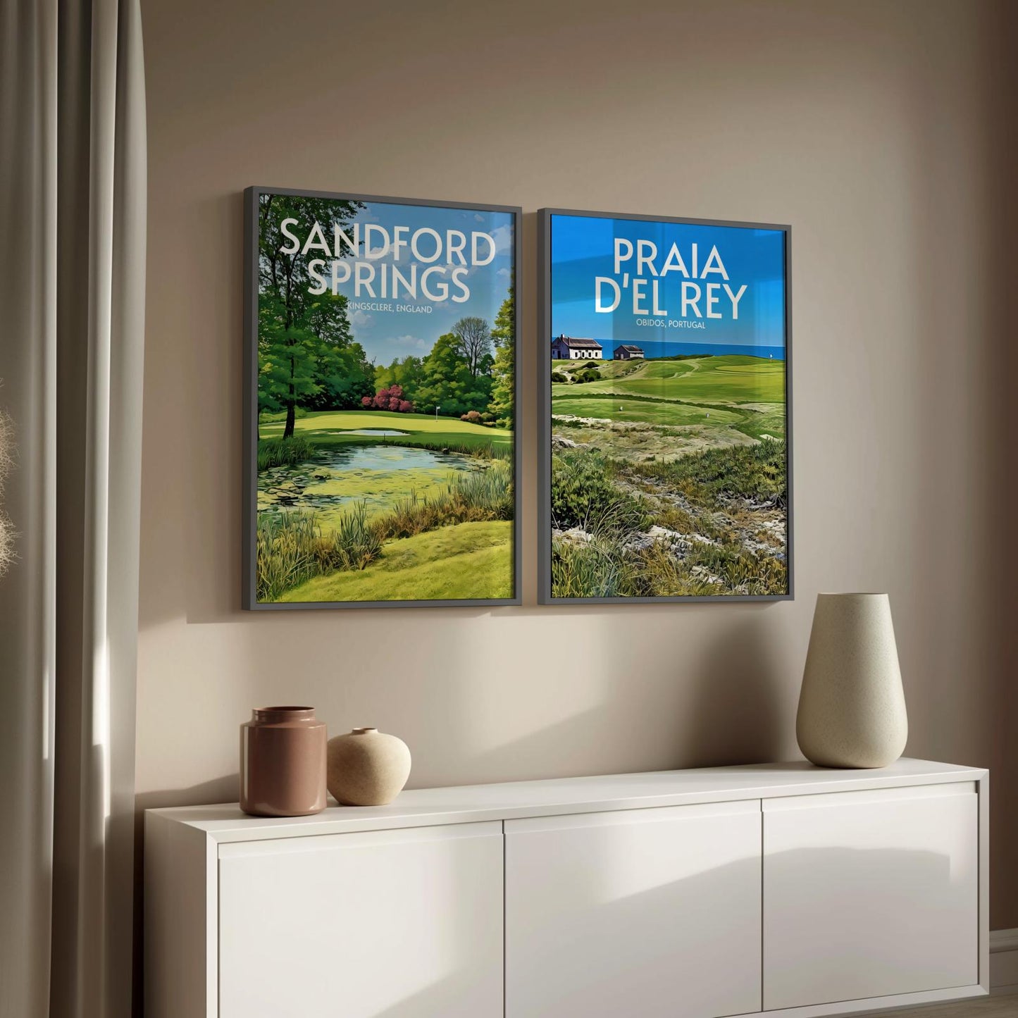 Praia Del Rey Golf Course Poster Print Wall Art