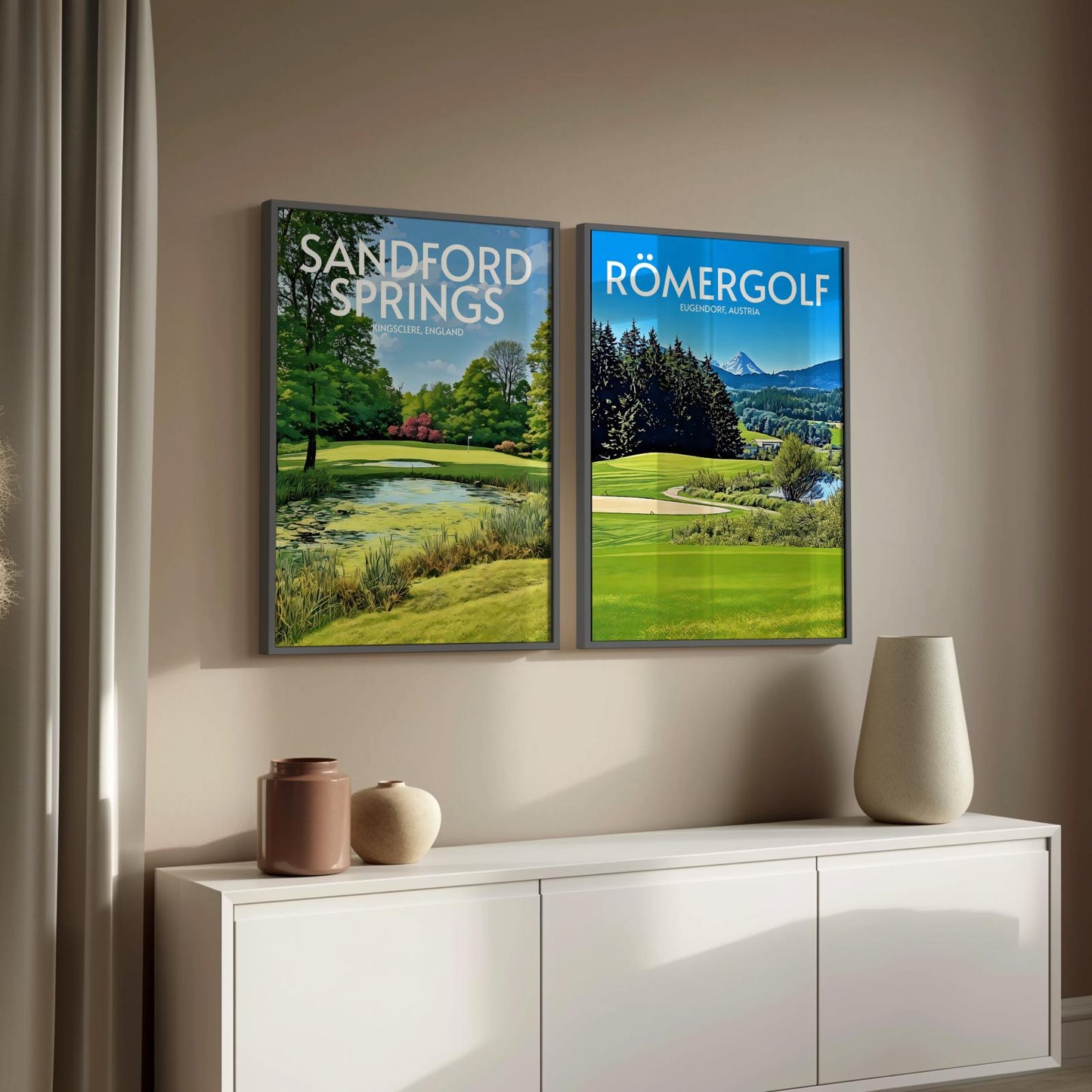 Römergolf Golf Course Poster Print Wall Art