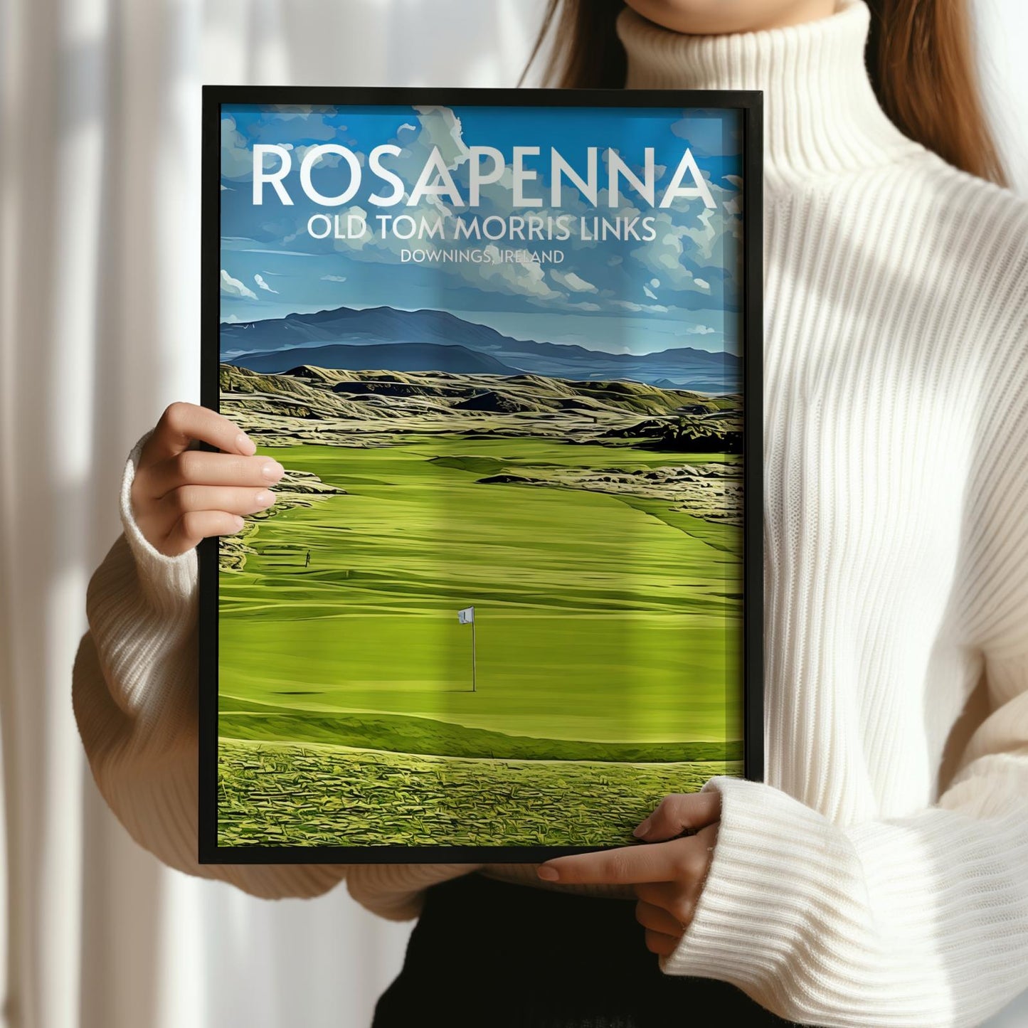 Rosapenna Old Tom Morris Links Golf Course Poster Print Wall Art