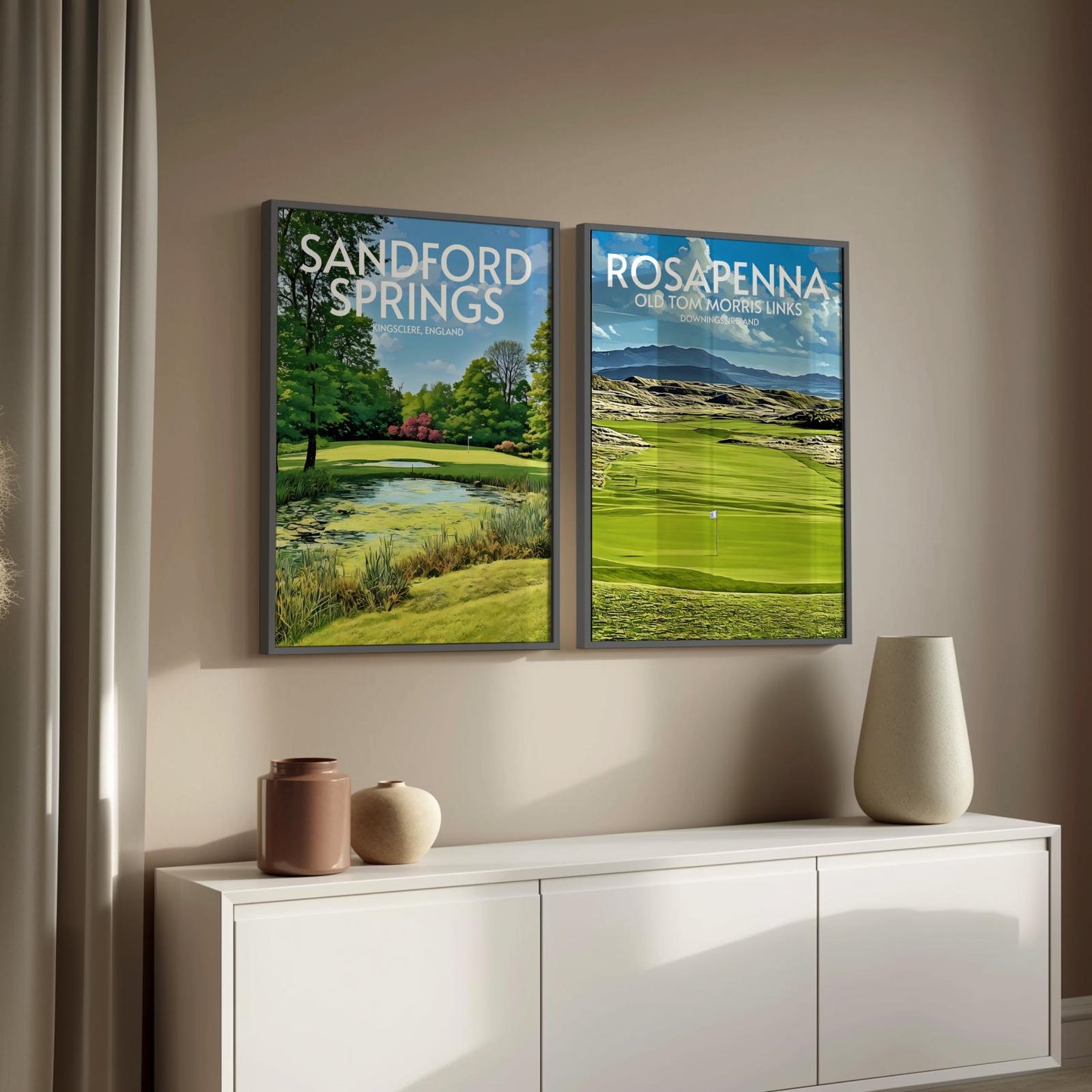 Rosapenna Old Tom Morris Links Golf Course Poster Print Wall Art