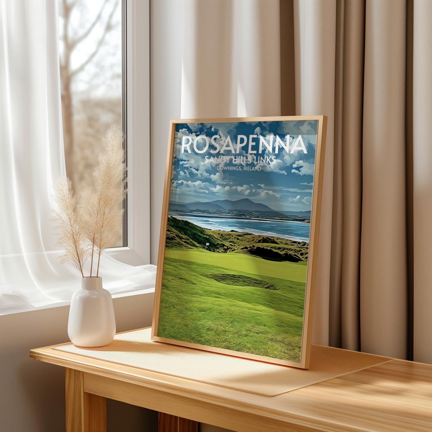 Rosapenna Sandy Hills Links Golf Course Poster Print Wall Art