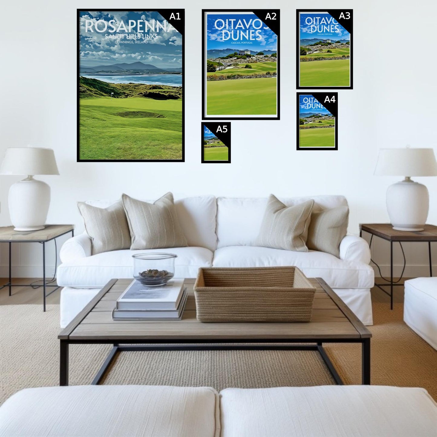 Rosapenna Sandy Hills Links Golf Course Poster Print Wall Art