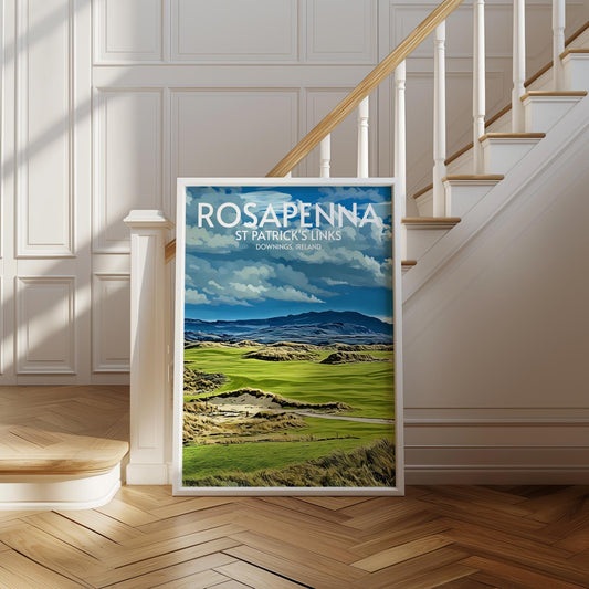 Rosapenna St Patrick's Links Golf Course Poster Print Wall Art