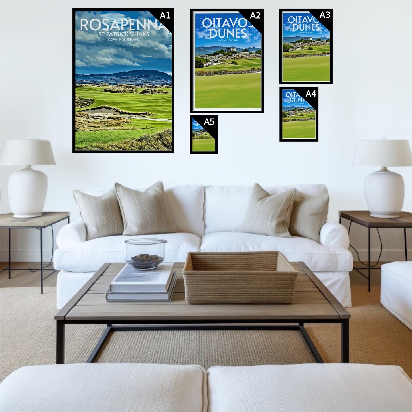 Rosapenna St Patrick's Links Golf Course Poster Print Wall Art