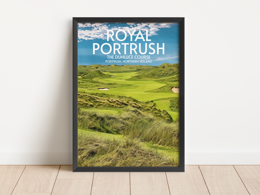 Royal Portrush Golf Course Poster Print Wall Art