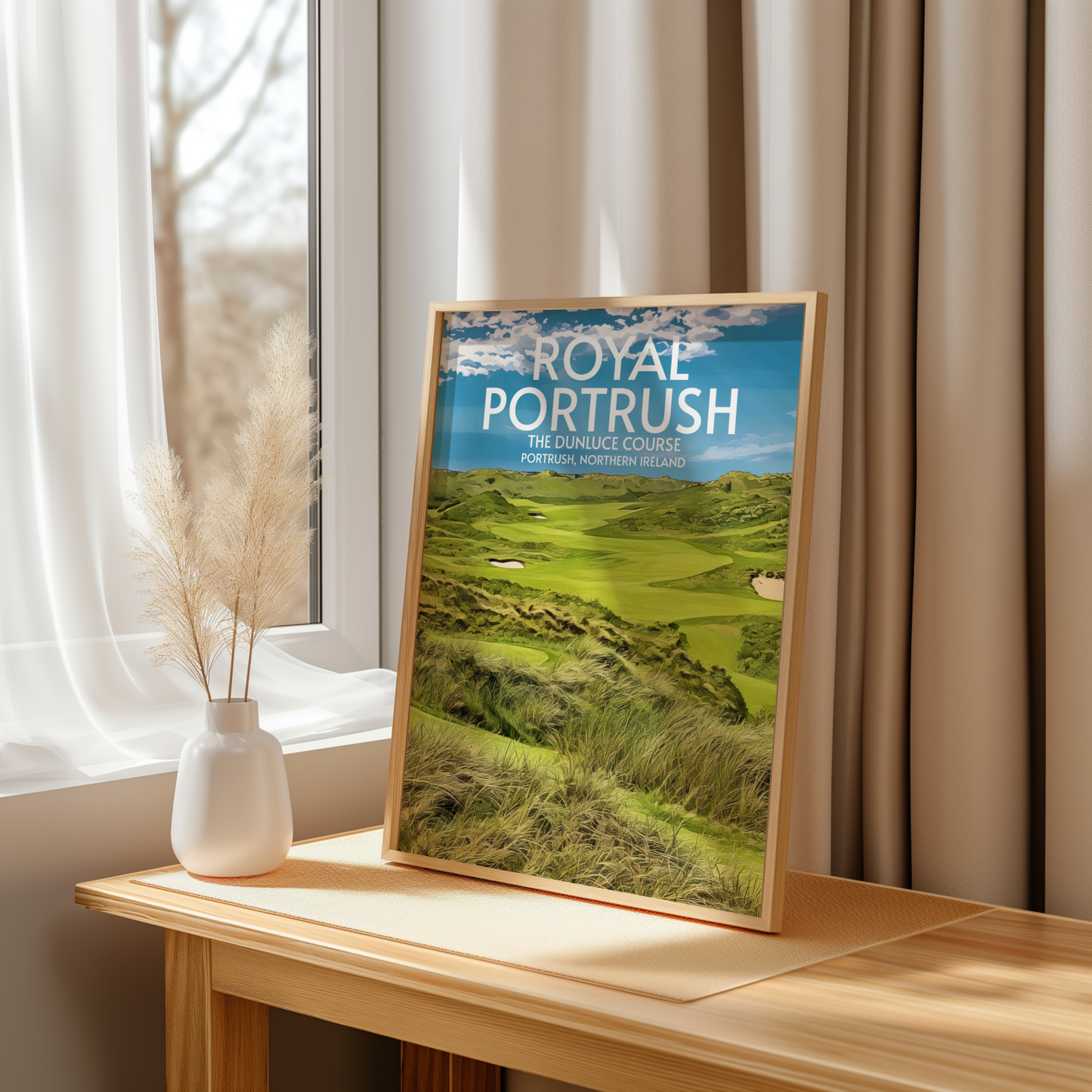 Royal Portrush Golf Course Poster Print Wall Art