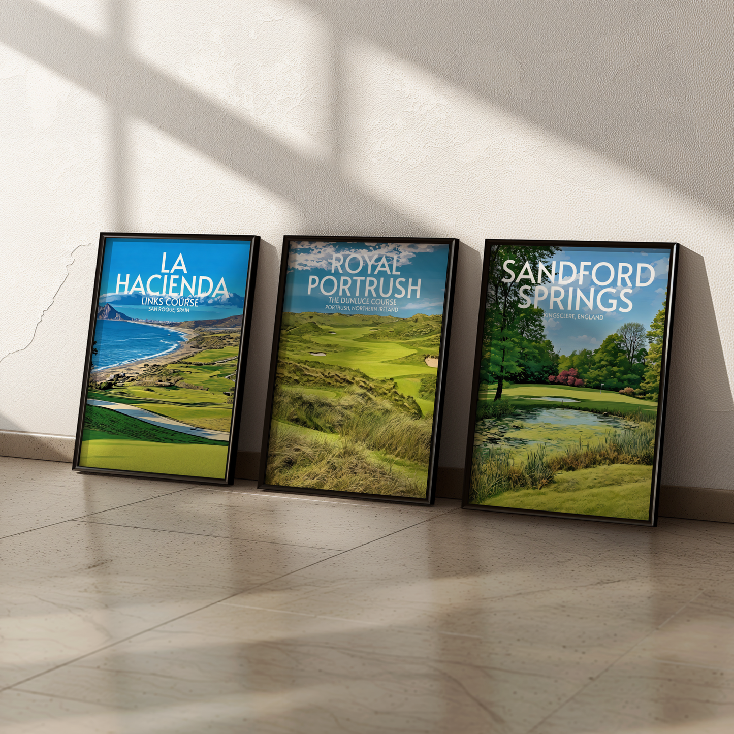 Royal Portrush Golf Course Poster Print Wall Art