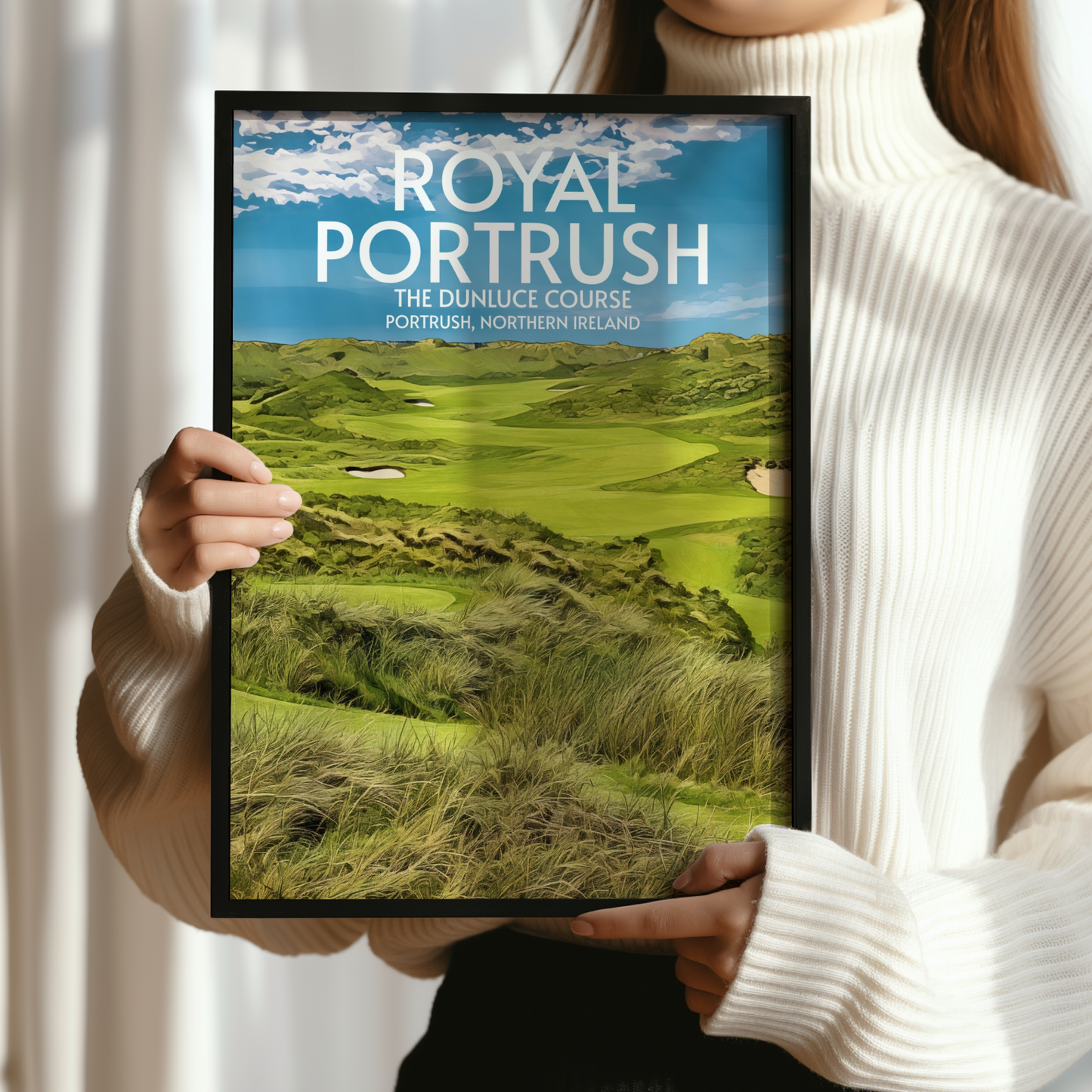 Royal Portrush Golf Course Poster Print Wall Art