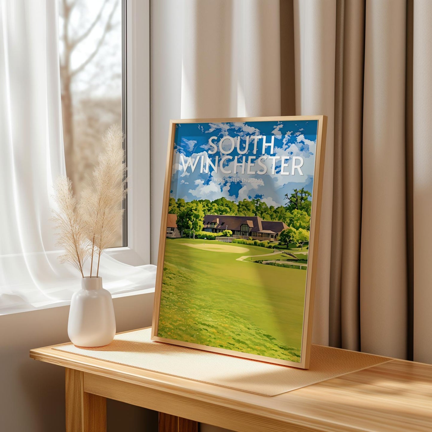 South Winchester Golf Course Poster Print Wall Art