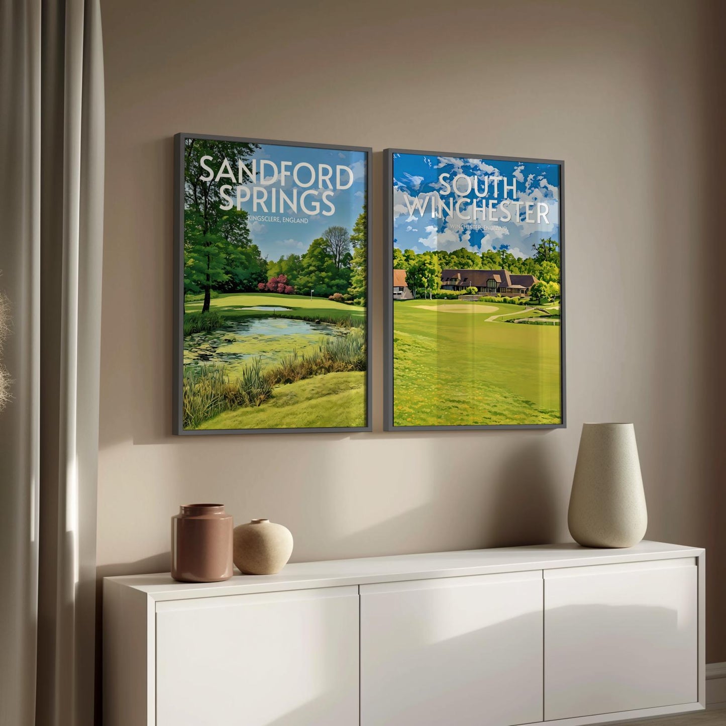 South Winchester Golf Course Poster Print Wall Art