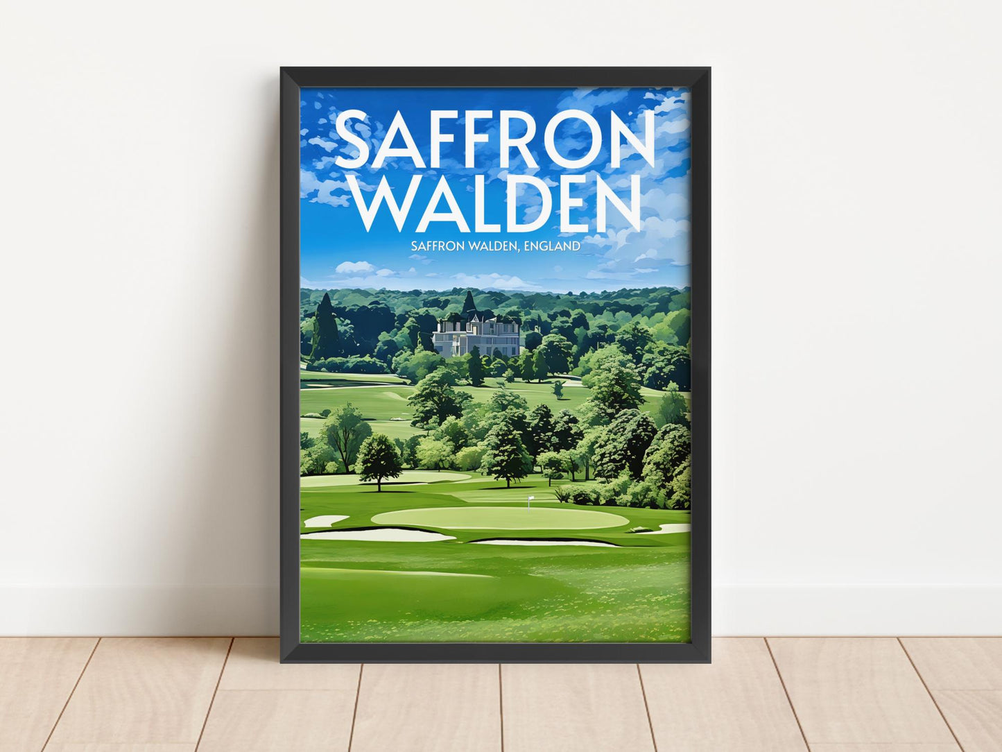 Saffron Walden Golf Course Poster Print Wall Art