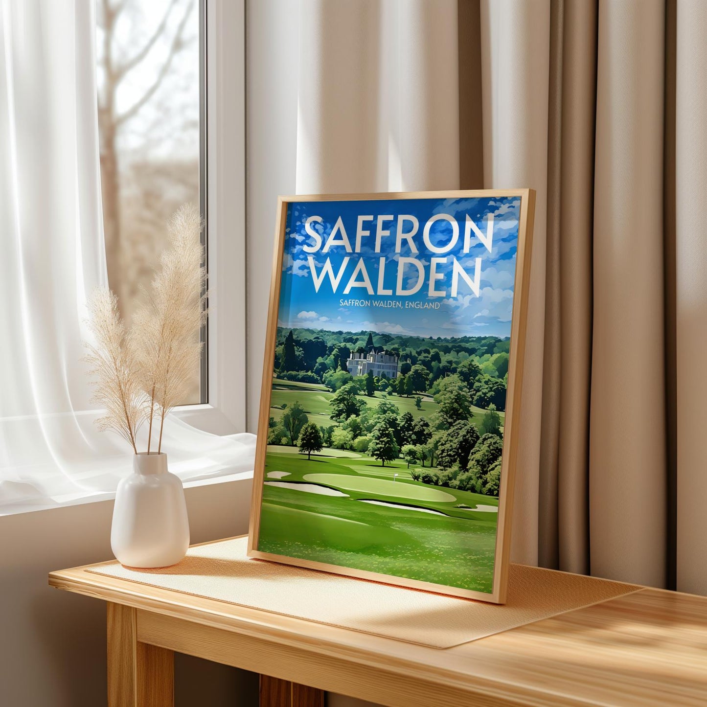 Saffron Walden Golf Course Poster Print Wall Art
