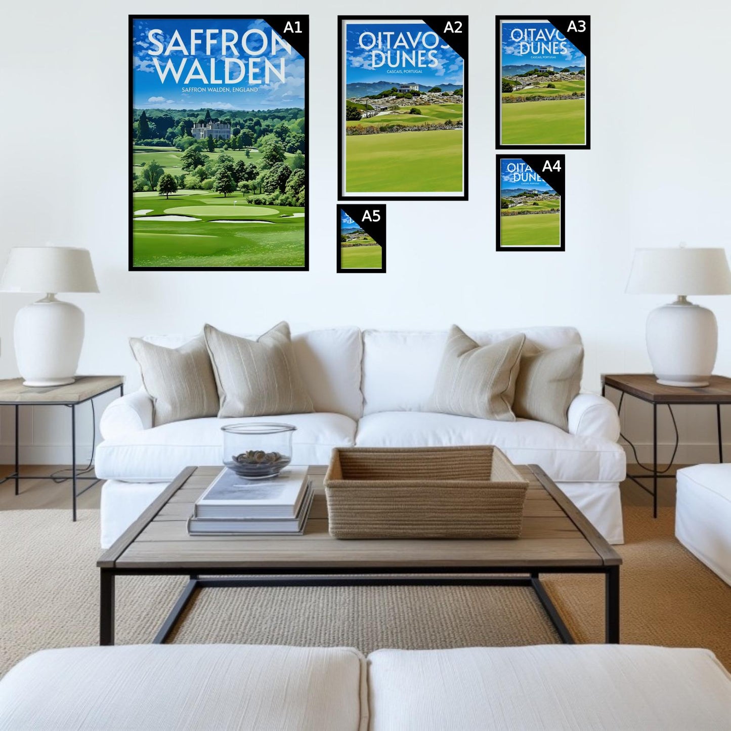 Saffron Walden Golf Course Poster Print Wall Art