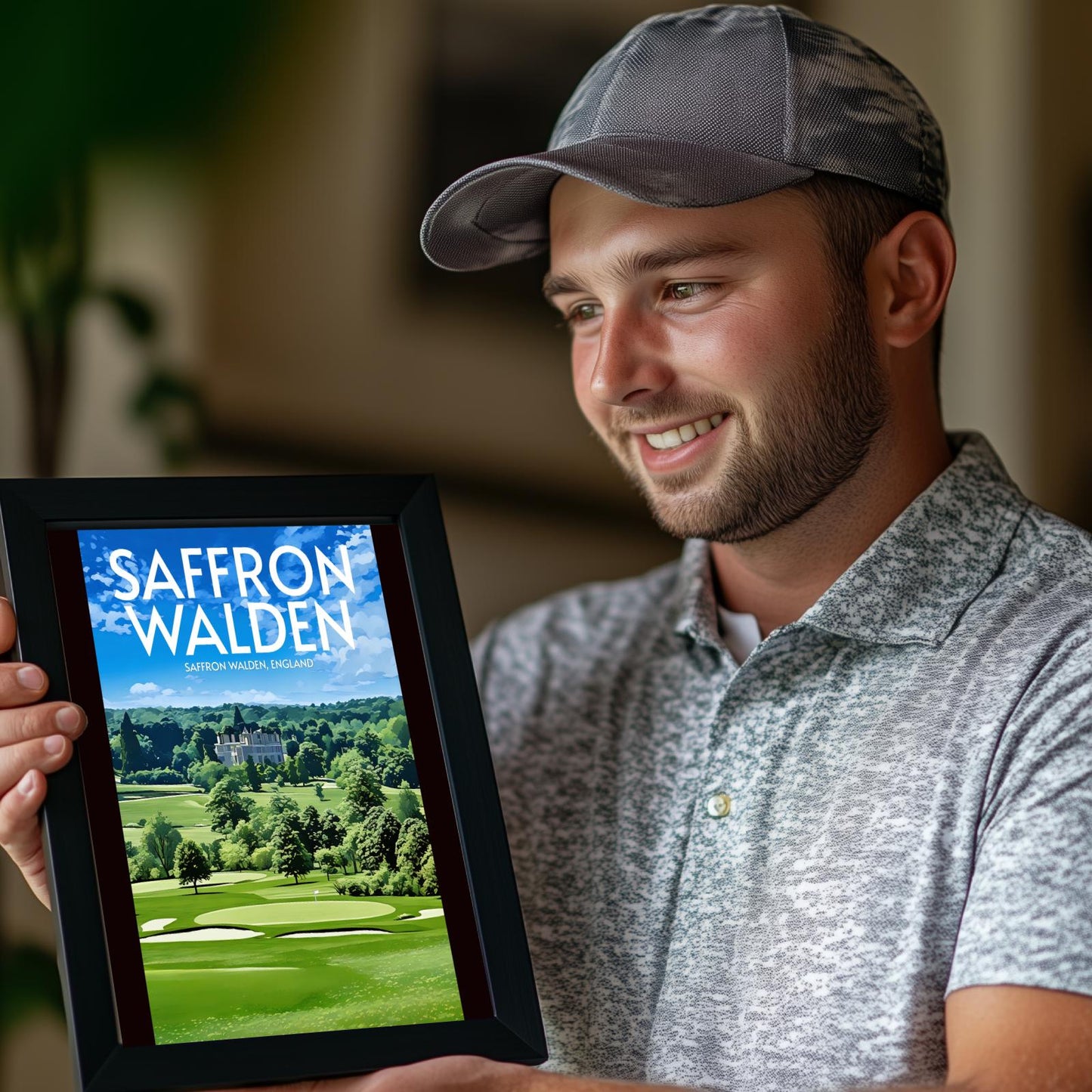 Saffron Walden Golf Course Poster Print Wall Art