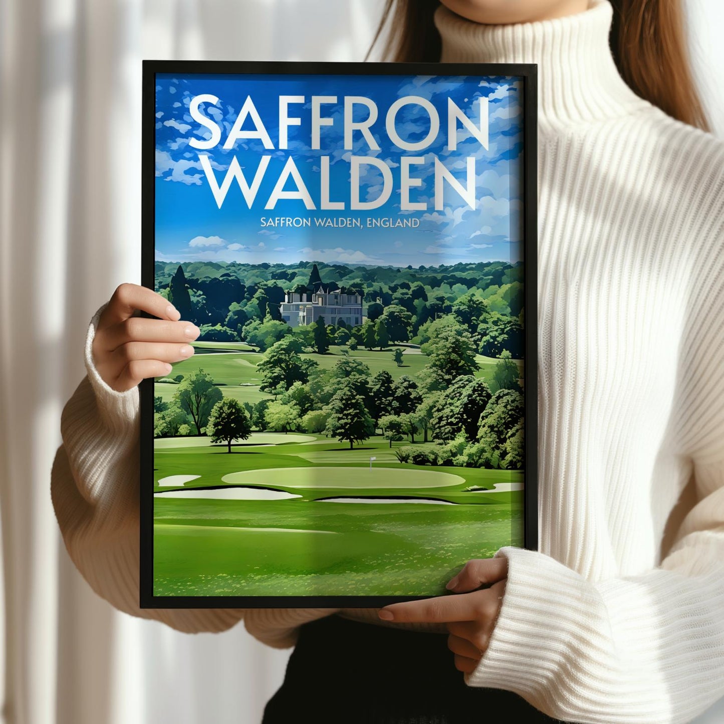 Saffron Walden Golf Course Poster Print Wall Art