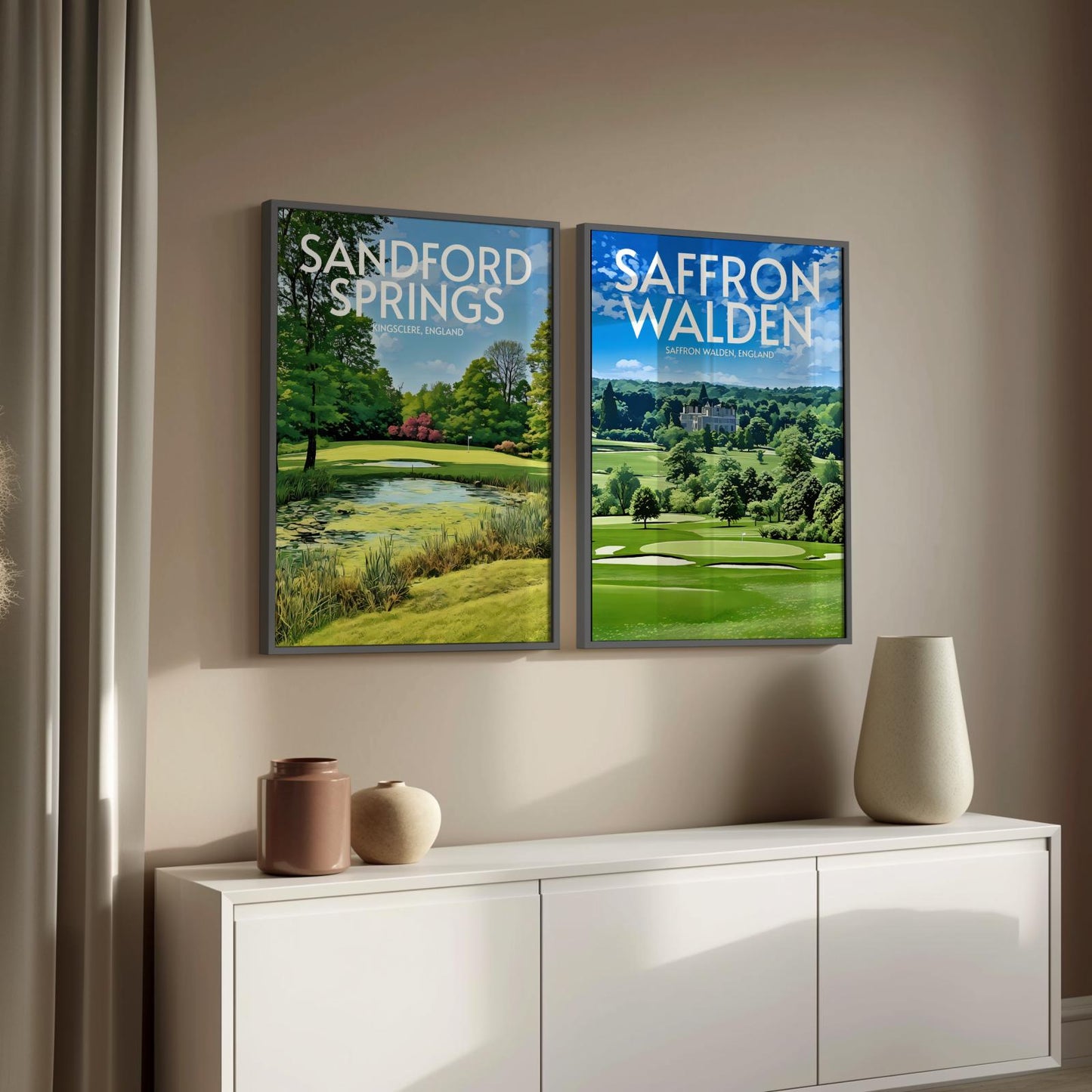 Saffron Walden Golf Course Poster Print Wall Art