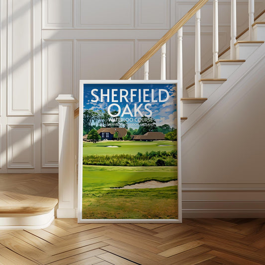 Sherfield Oaks Waterloo Course Golf Course Poster Print Wall Art