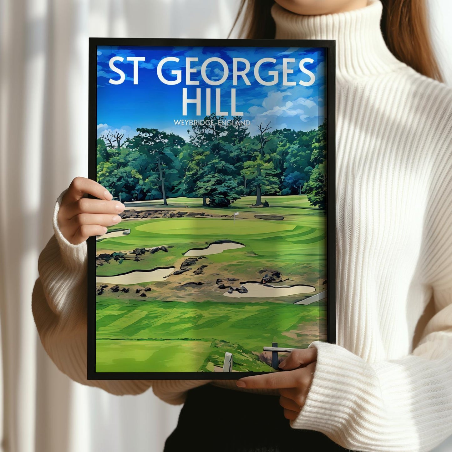 St George's Hill Golf Course Poster Print Wall Art