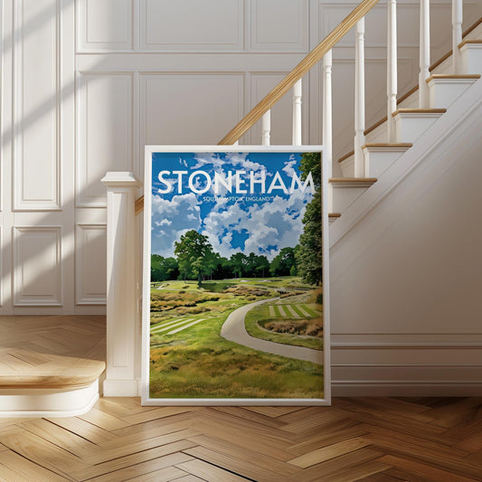 Stoneham Golf Course Poster Print Wall Art