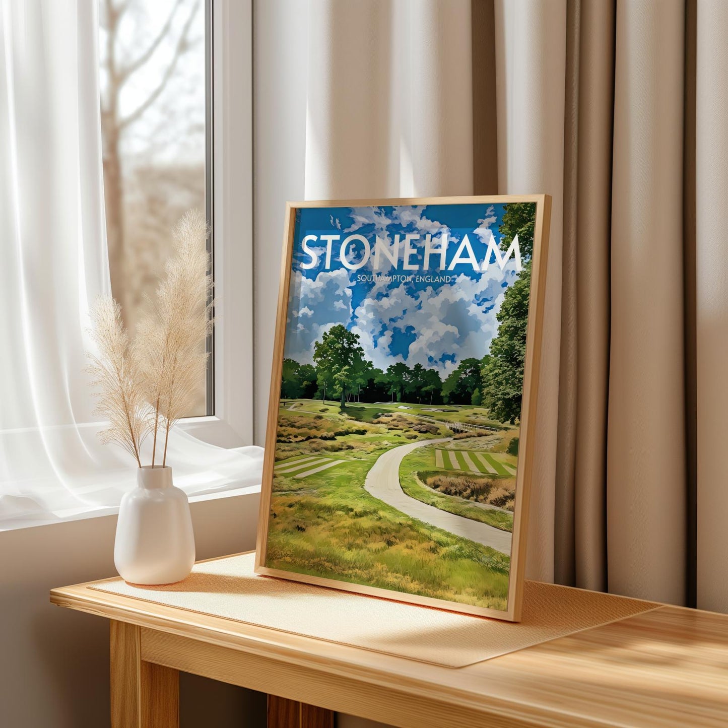Stoneham Golf Course Poster Print Wall Art