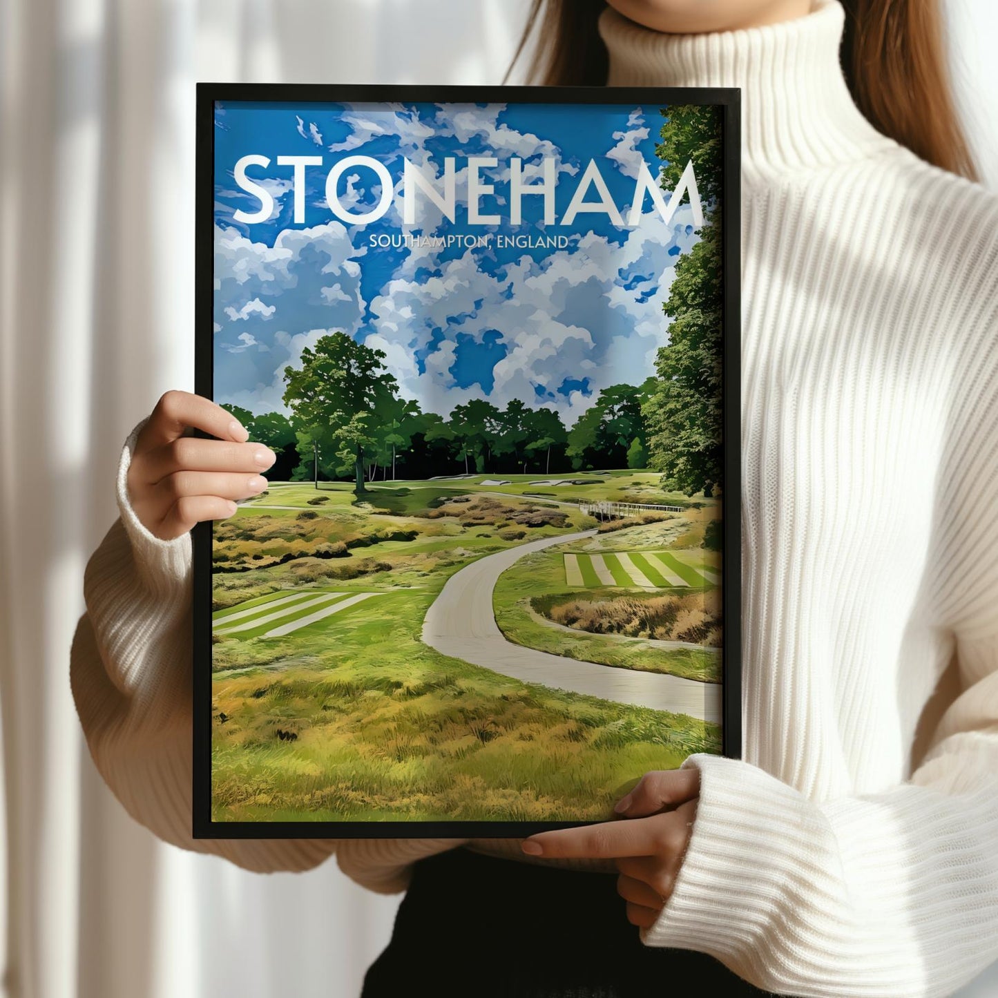 Stoneham Golf Course Poster Print Wall Art
