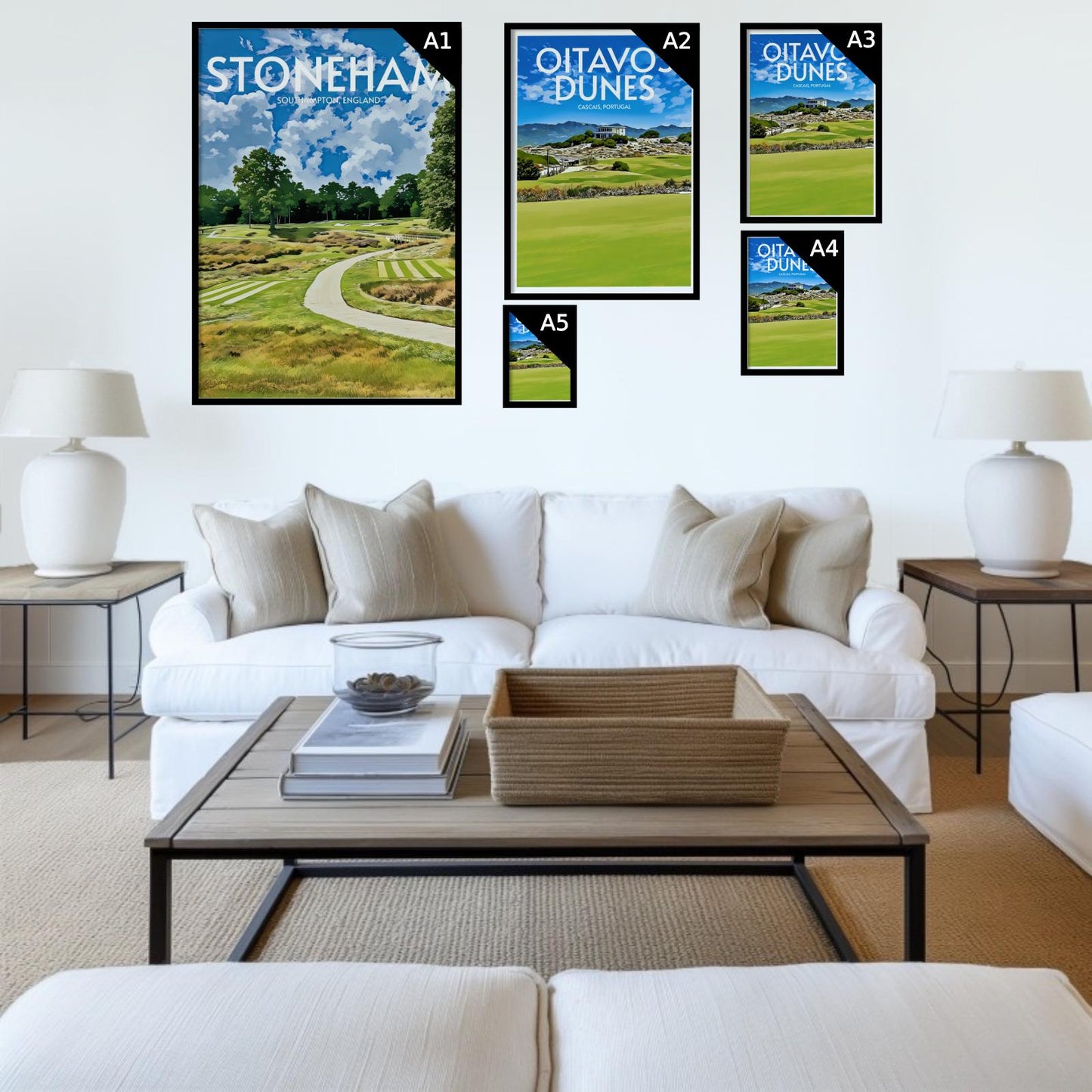 Stoneham Golf Course Poster Print Wall Art