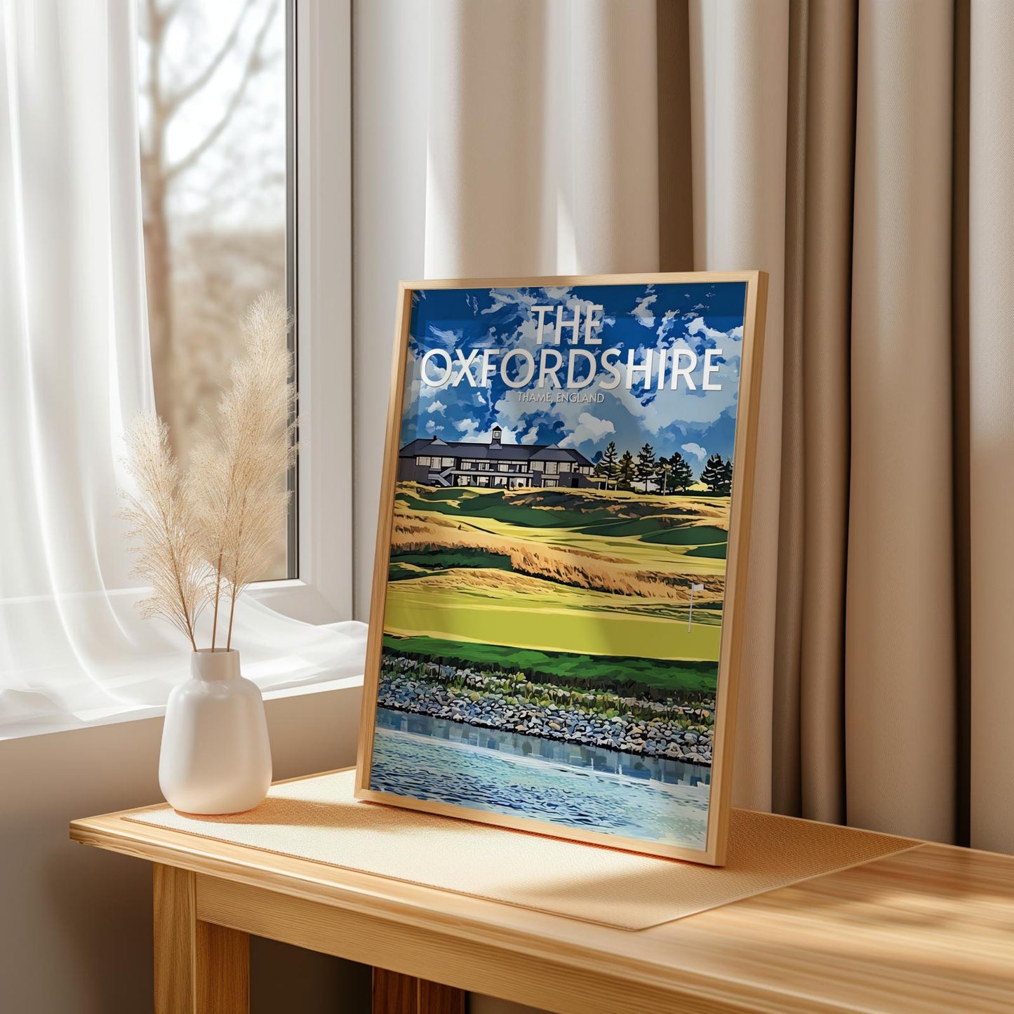 The Oxfordshire Golf Course Poster Print Wall Art