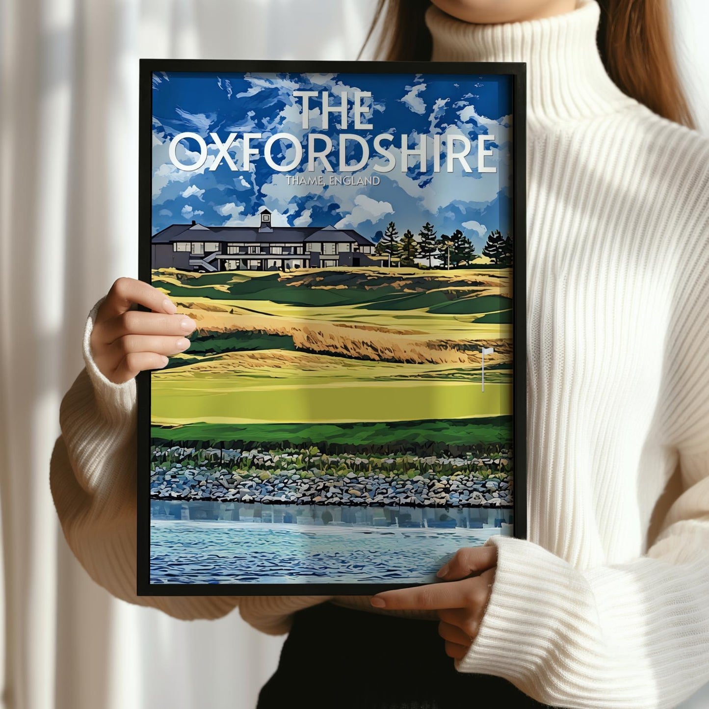 The Oxfordshire Golf Course Poster Print Wall Art