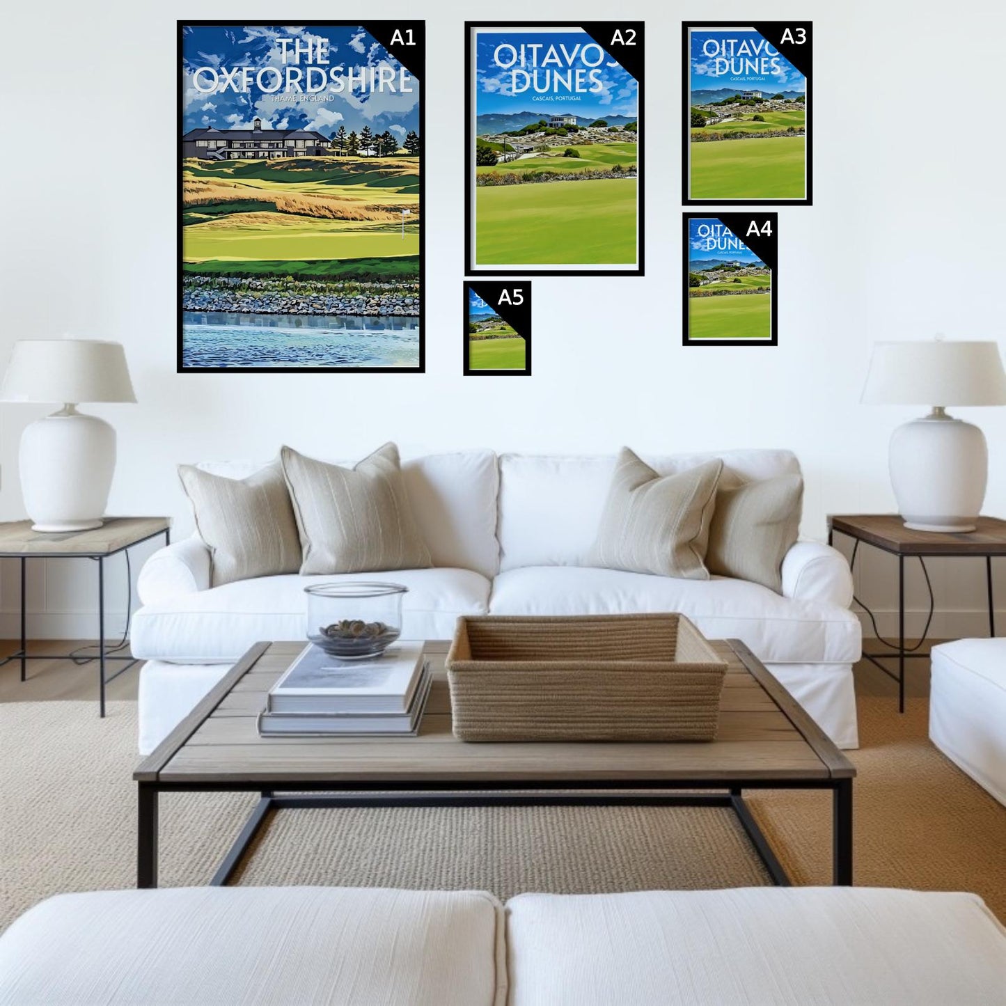 The Oxfordshire Golf Course Poster Print Wall Art