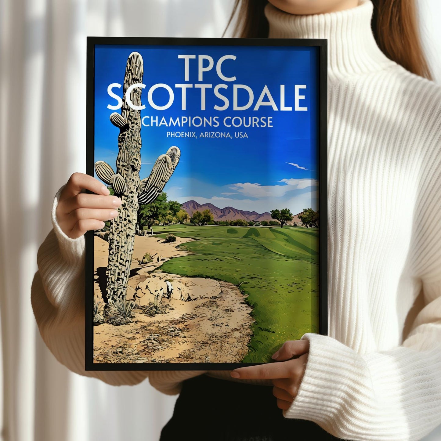 TPC Scottsdale Champions Golf Course Poster Print Wall Art